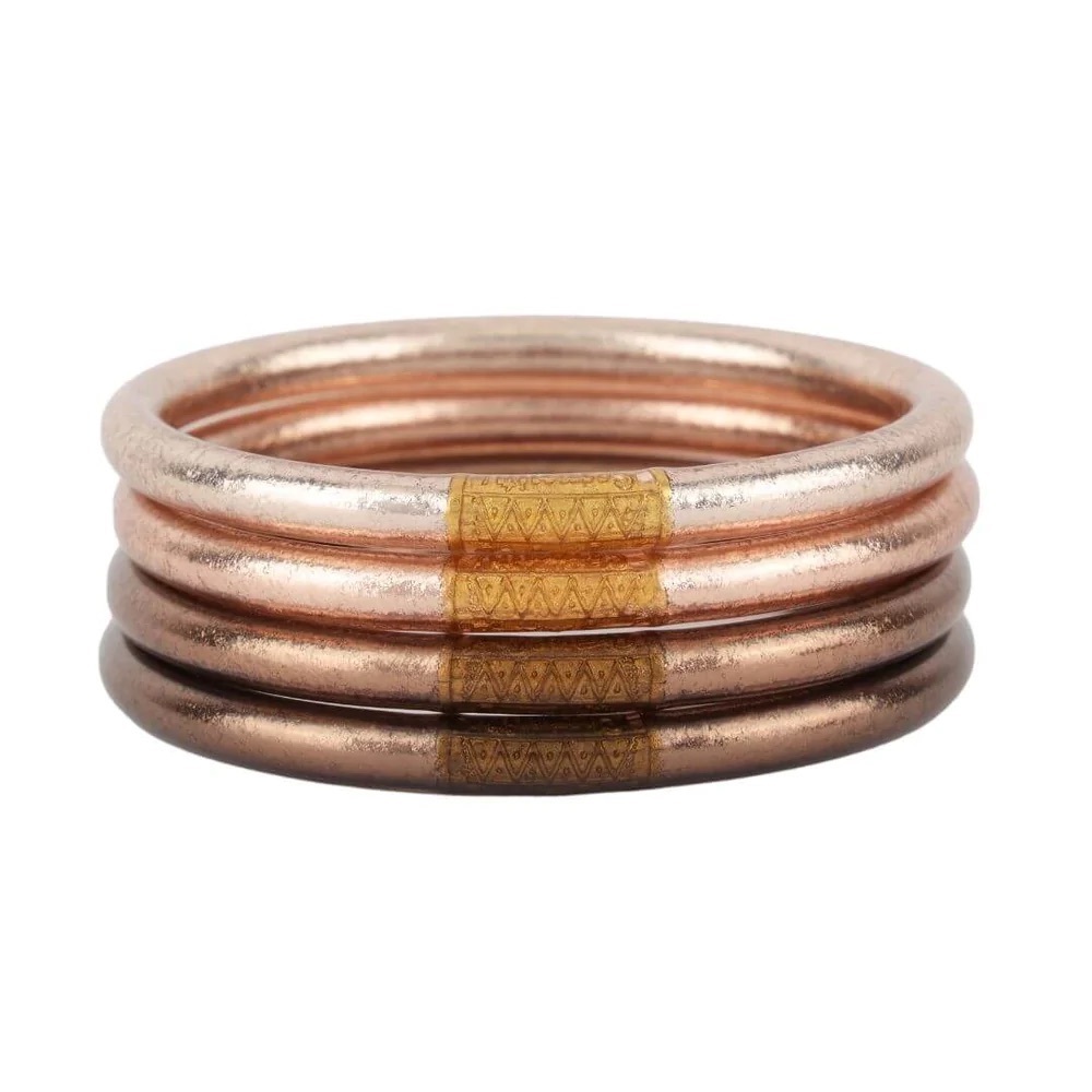 BuDhaGirl Fawn All Weather Bangles “Serenity Prayer” Size L